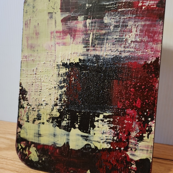 Handcrafted Charcuterie Board Table Tray Decor Artwork HandPainted Abstract - Picture 6 of 16